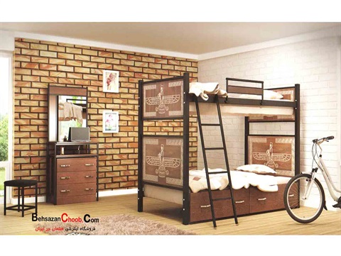 تخت دو طبقه فلزی اهورا  D 112